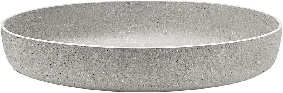 Blomus Decorative Bowl Tray, Large Contemporary Concrete-Look Polystone