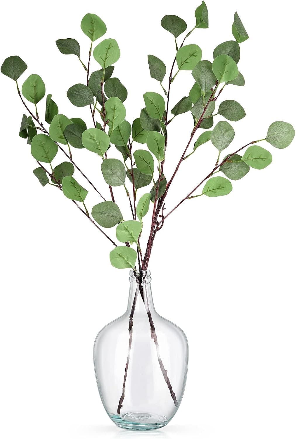 Bfttlity Clear Glass Vase Tall Farmhouse Vase for Branches