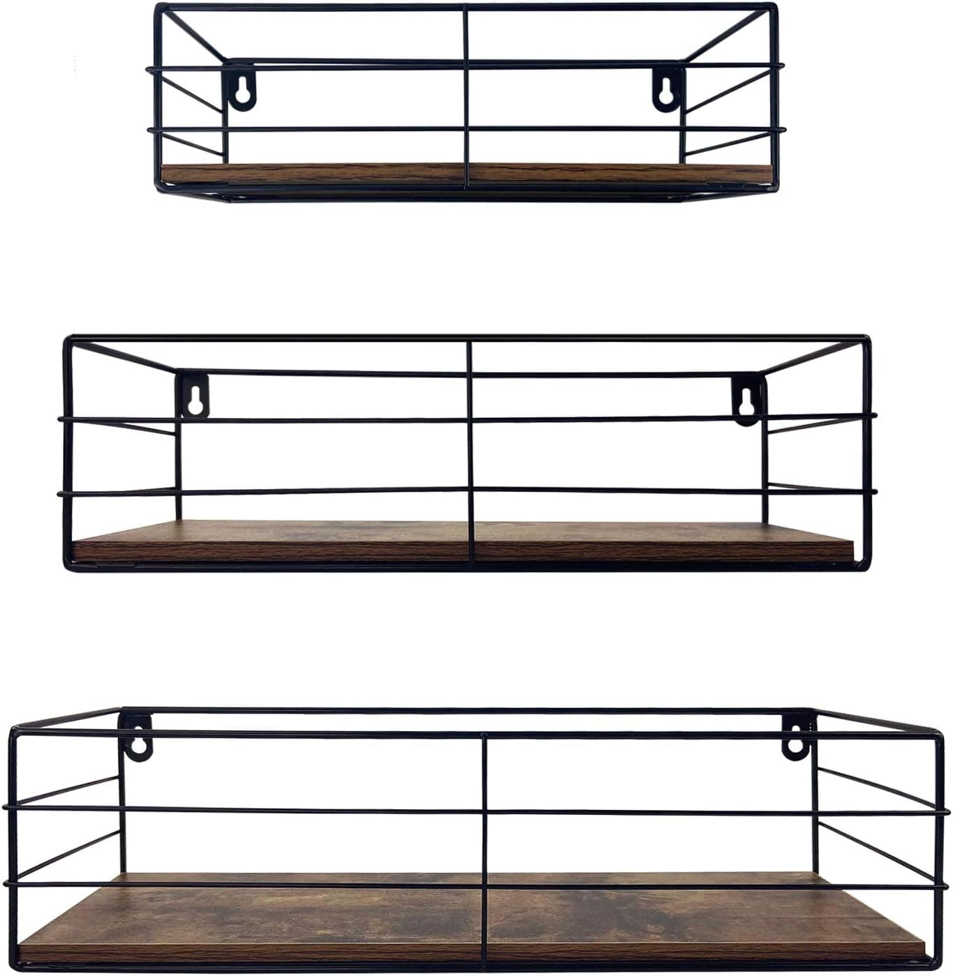 Floating Shelves Wall Mounted, Set of 3