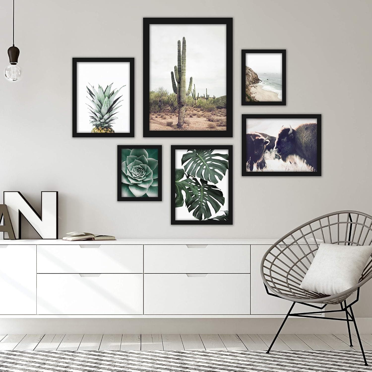 Americanflat Framed Gallery Art Wall Set, Set of 6, Contemporary Southwest Photography